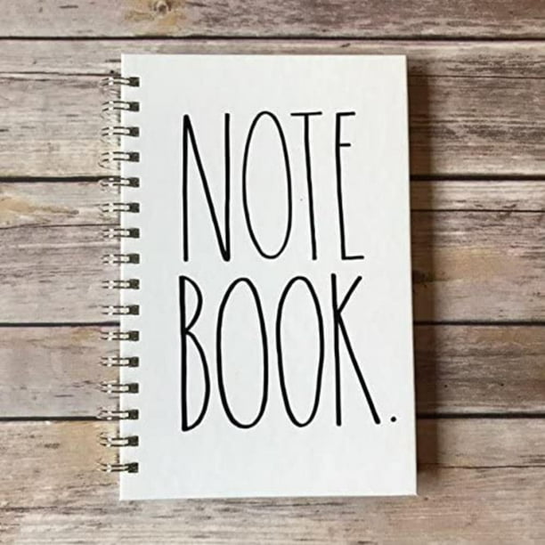 NOTES Rae Dunn Large Hard Cover Spiral Notebook NOTES Rae Dunn Large Hard Cover Spiral Notebook